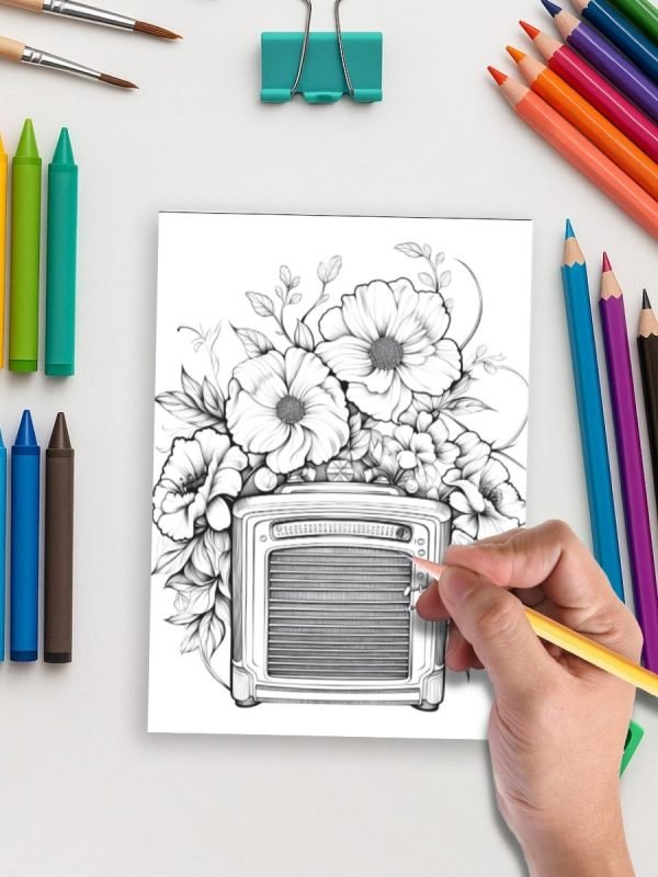 Vintage Bloom Treasures – 175 Flower-Adorned Objects - Image 5